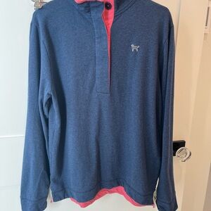 The Black Dog Navy and Pink Pullover